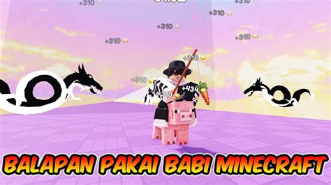 Kocak Balapan Tapi Pakai Babi Minecraft Roblox Indonesia Youtube