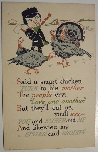 Nothing But Limericks Thanksgiving Limericks Said A Smart Chicken Turk To His Mother