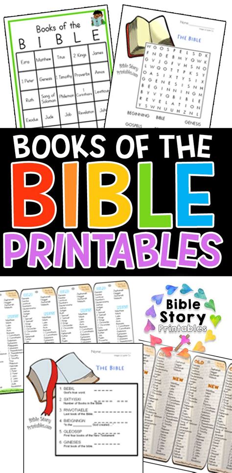 Free Books Of The Bible Printables To Help Children Learn And Memorize