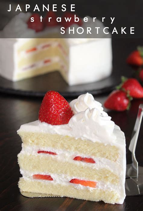 Japanese Strawberry Shortcake Is Made With A Fluffy Sponge Cake Filled