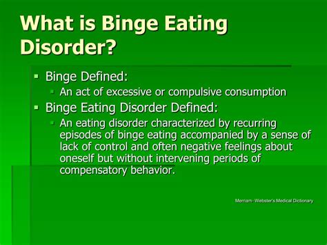 Ppt The Nutrition Care Process For Binge Eating Disorder Powerpoint