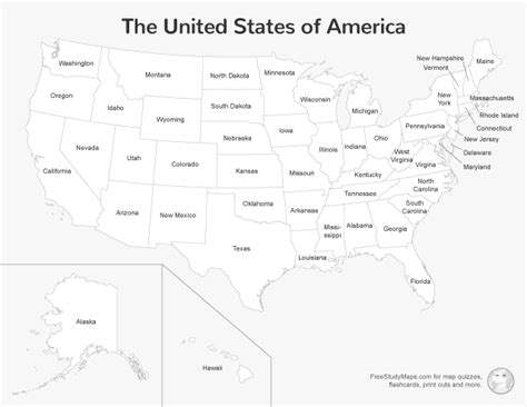 United States Map Print Out Labeled Free Study Maps