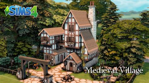 Medieval Village Medieval Collab Sims 4 Stop Motion No Cc Youtube