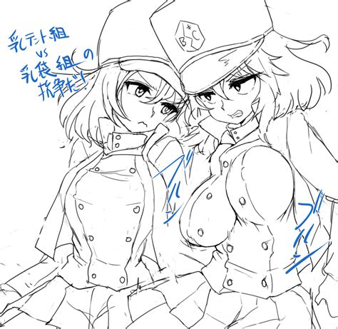 Futaba Yodomu Andou Girls Und Panzer Oshida Girls Und Panzer Girls Und Panzer 2girls Bc