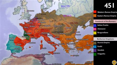 Barbarian Invasions And The Fall Of The Western Roman Empire Youtube