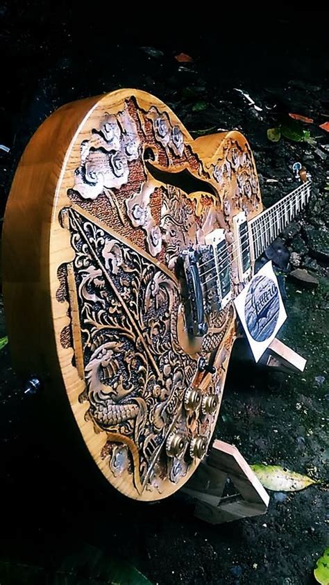 Indonesian Carved Guitars In 2019 Acoustic Guitar Guitar Guitar Art
