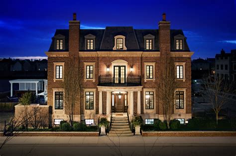 Chicago Illinois Exterior Architectural Photography Luxury Custom Home