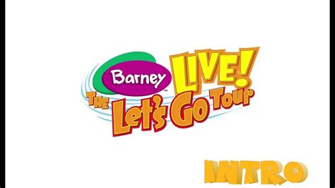 Barney Live The Lets Go Tour💜💚💛 Intro Subscribe Youtube