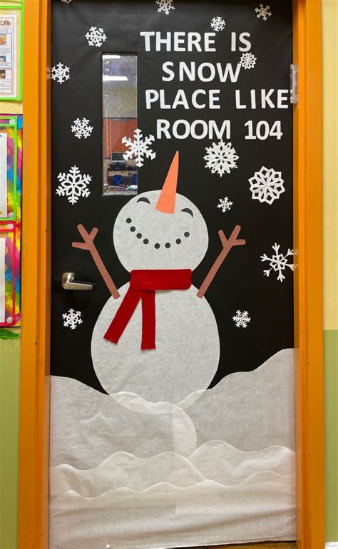 Snowman Classroom Door Door Decorations Classroom Christmas Winter