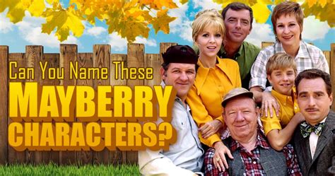 Can You Name These Mayberry Characters