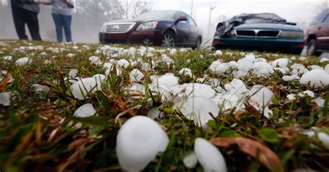Severe Storms Large Hail Cause Extensive Damage In South