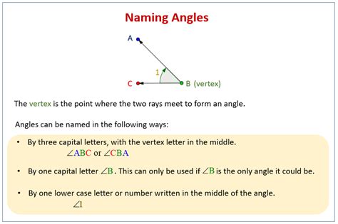 Name That Angle Worksheet Printable Calendars At A Glance