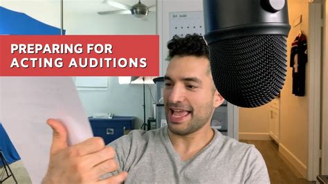 How I Prepare For Acting Auditions Youtube