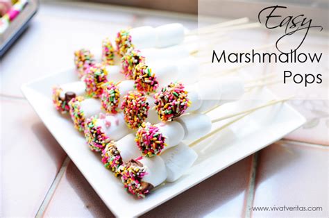 Easy Marshmallow Pops Vivat Veritas