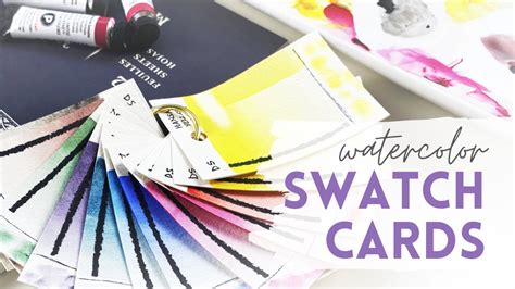 Making Watercolor Swatch Cards Free Guide Included Youtube