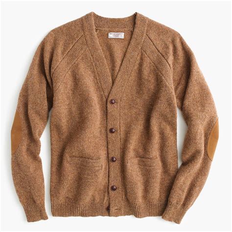 Jcrew Wallace And Barnes English Shetland Wool Cardigan Sweater In Brown