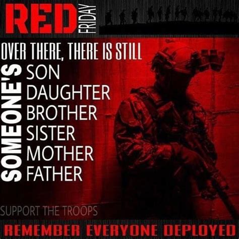 Remember To Wear Red Today To Support All Deployed Overseas Redfriday