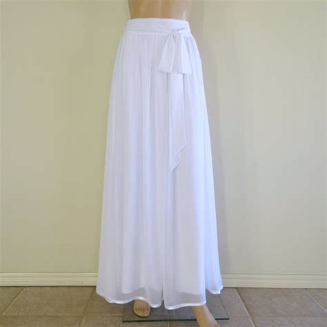 White Long Skirt White Maxi Skirt Long Bridesmaid Skirt Etsy