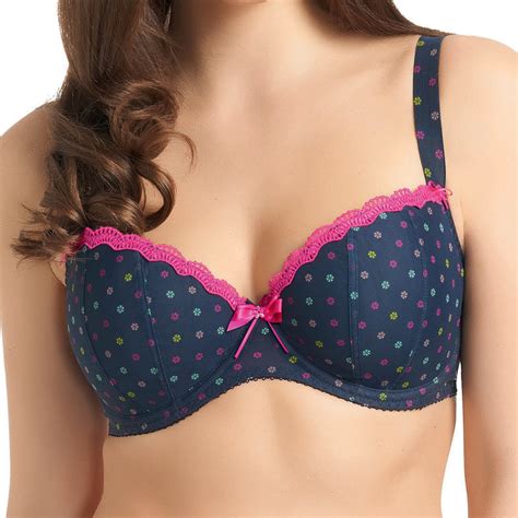 New Freya Lingerie Patsy Underwire Padded Half Cup Bra Ink 1223 Various Sizes