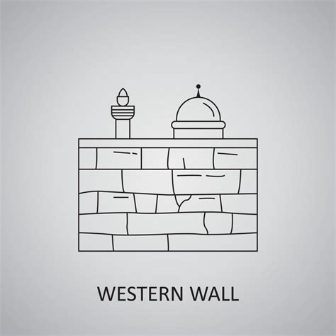 Western Wall In Israel Jerusalem Old City 5594407 Vector Art At Vecteezy
