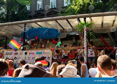 Pride Day Gay Parade In Budapest Hungary Editorial Stock Image