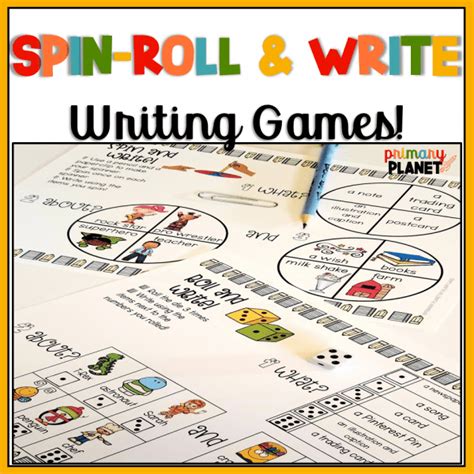 Spin Roll And Write Writing Games Anytime Primary Planet