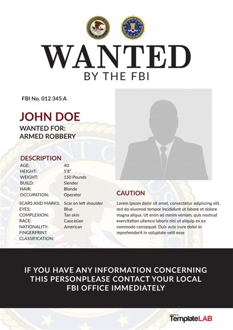 Apr 16, 2021 · the fbi cjis division is pleased to announce the latest release of the universal latent workstation (ulw) software. 29 FREE Wanted Poster Templates (FBI and Old West)