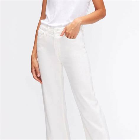 Best White Jeans 2021 High Waisted White Jeans Cropped And Flared