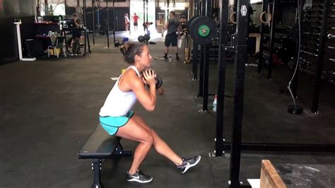 Single Leg Squat To Bench Weighted Youtube