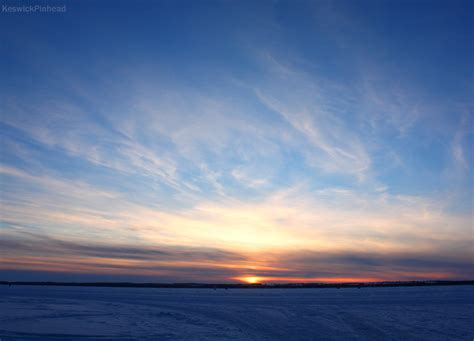Twilight Sky On A Frozen Lake By Keswickpinhead On Deviantart