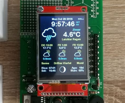 Esp8266 Colored Weather Station 8 Steps Instructables