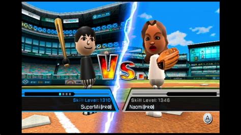 Wii Sports Baseball Supermii Vs Naomi Youtube