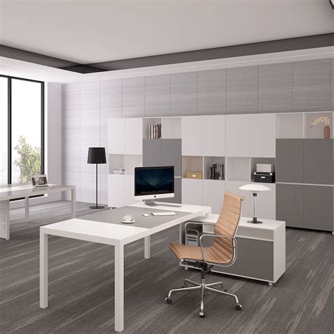 Modern Office Furniture Desk Executive Office Desk With Cabinet