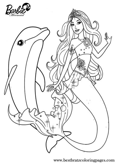 Various formats from 240p to 720p hd (or even 1080p). Printable Barbie Mermaid Coloring Pages For Kids | Bratz ...