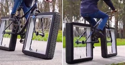 Video Of Bike With Square Wheels Stuns The Internet