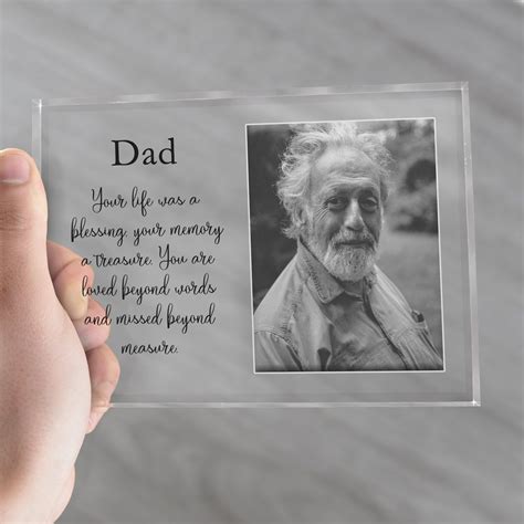 Dad Memorial Frame Sympathy T Loss Of Father Loss Of Etsy In