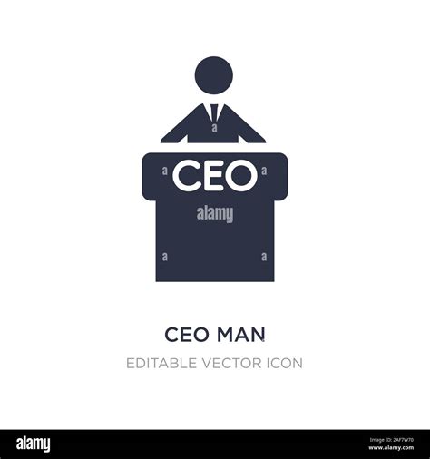 Ceo Man Icon On White Background Simple Element Illustration From