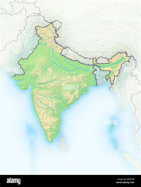 A Shaded Relief Map Of The Republic Of India Mapporn Vrogue Co