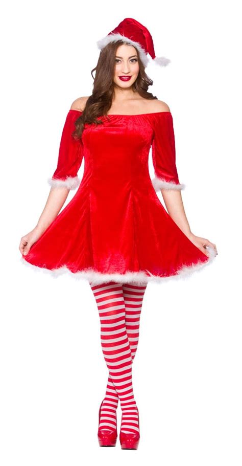 Mrs Santa Claus And Helper Elf Ladies Fancy Dress Christmas Womens Adults Costume Ebay