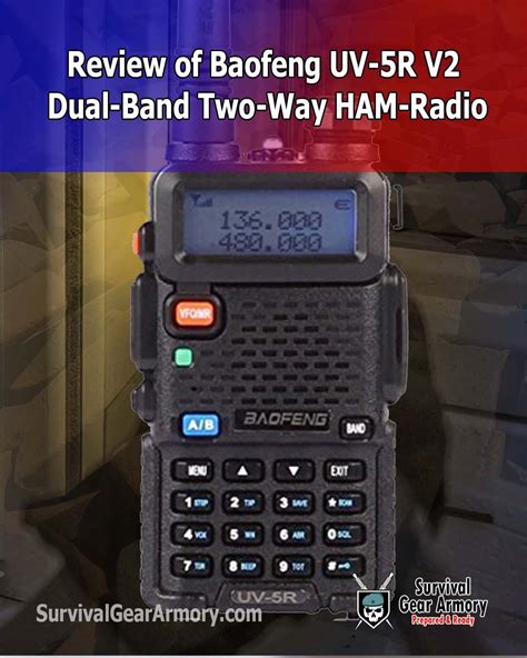 Review Of Baofeng Uv 5r V2 Dual Band Two Way Ham Radio Baofeng Uv 5r