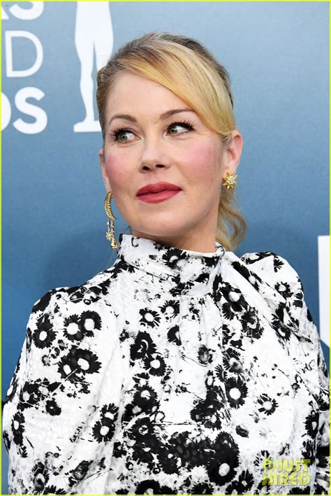 Christina Applegate Dons Black And White Daisy Gown At Sag Awards 2020