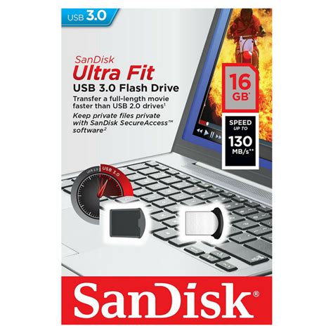 Sandisk Ultra Fit Usb 30 Flash Drive 16gb — Stakebox