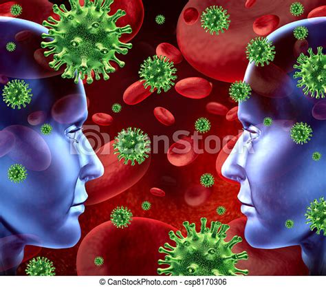 Contagious Disease Contagious Viral Disease In The Blood Stock