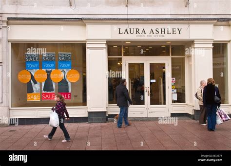 Sales At Laura Ashley Store In City Centre Of Cardiff South Wales Uk