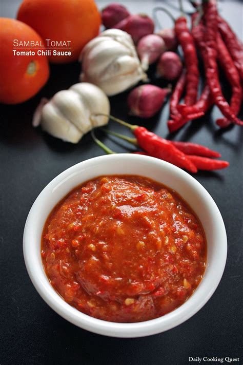 Sambal Tomat Tomato Chili Sauce Recipe Sambal Recipe Food Asian Cooking