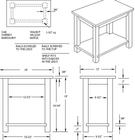 Woodworking Plan For Bedside Table Complete Woodworking Plans With