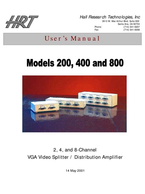 hrt 200 user manual pdf download manualslib