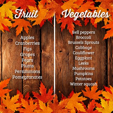 Seasonal Fruits And Veggies To Enjoy This Fall