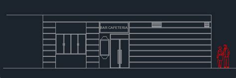 Coffee Bar With Floor Plans 2d Dwg Design Full Project For Autocad