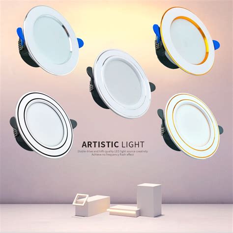Downlight Ceiling Light Recessed Pin Light Led 5w Round Panel Light Ceiling Shopee Philippines